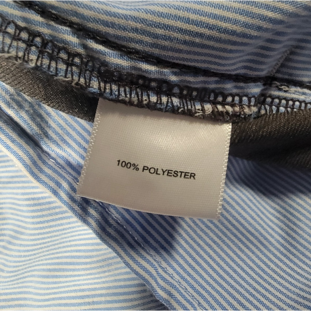 Peter Millar Mens 38x32 Wicking Dress Pants Polyester Gray Flat Front - Picture 9 of 13